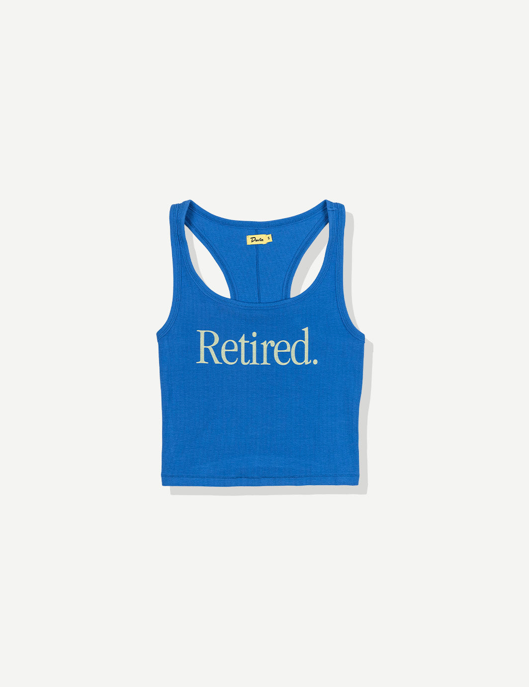 Blue tank top for women by duvin design co. Retired. slogan