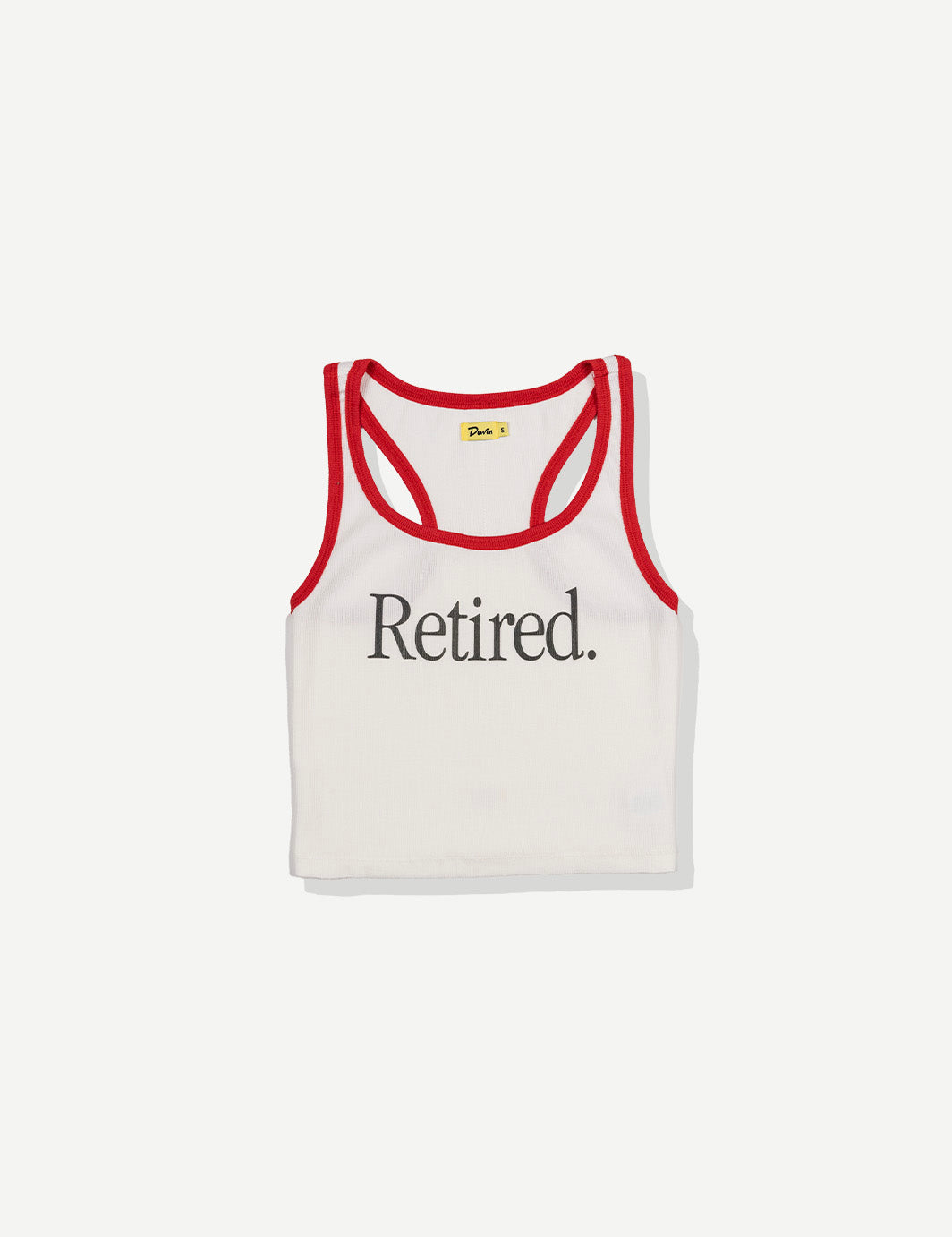 duvin retired tank top white