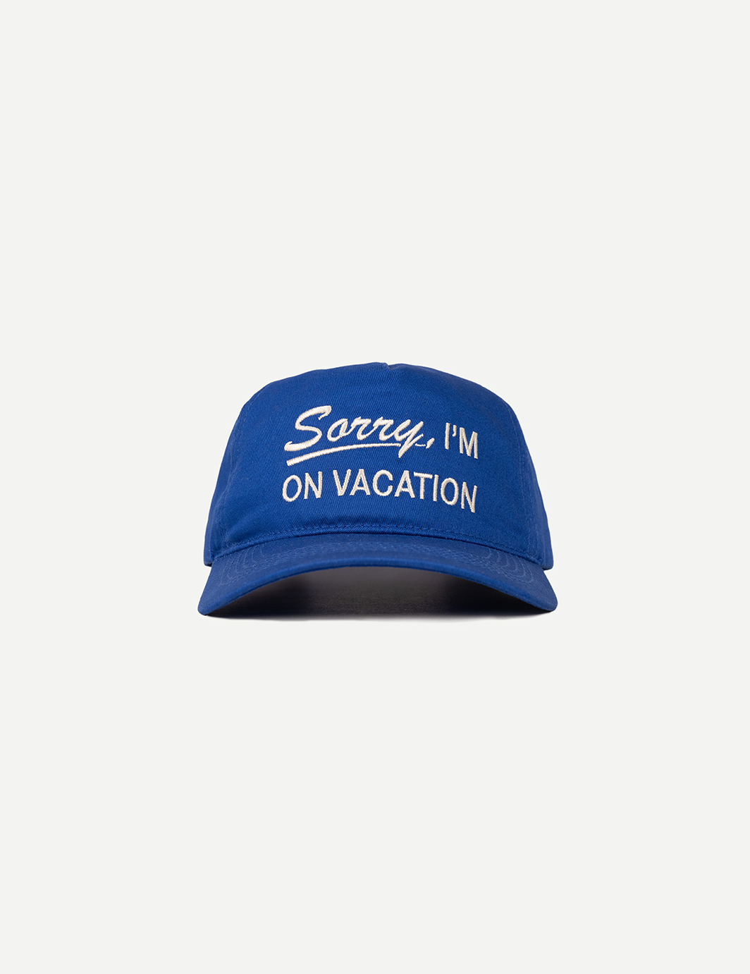 Sorry On Vacation Hat - Blue 2.0