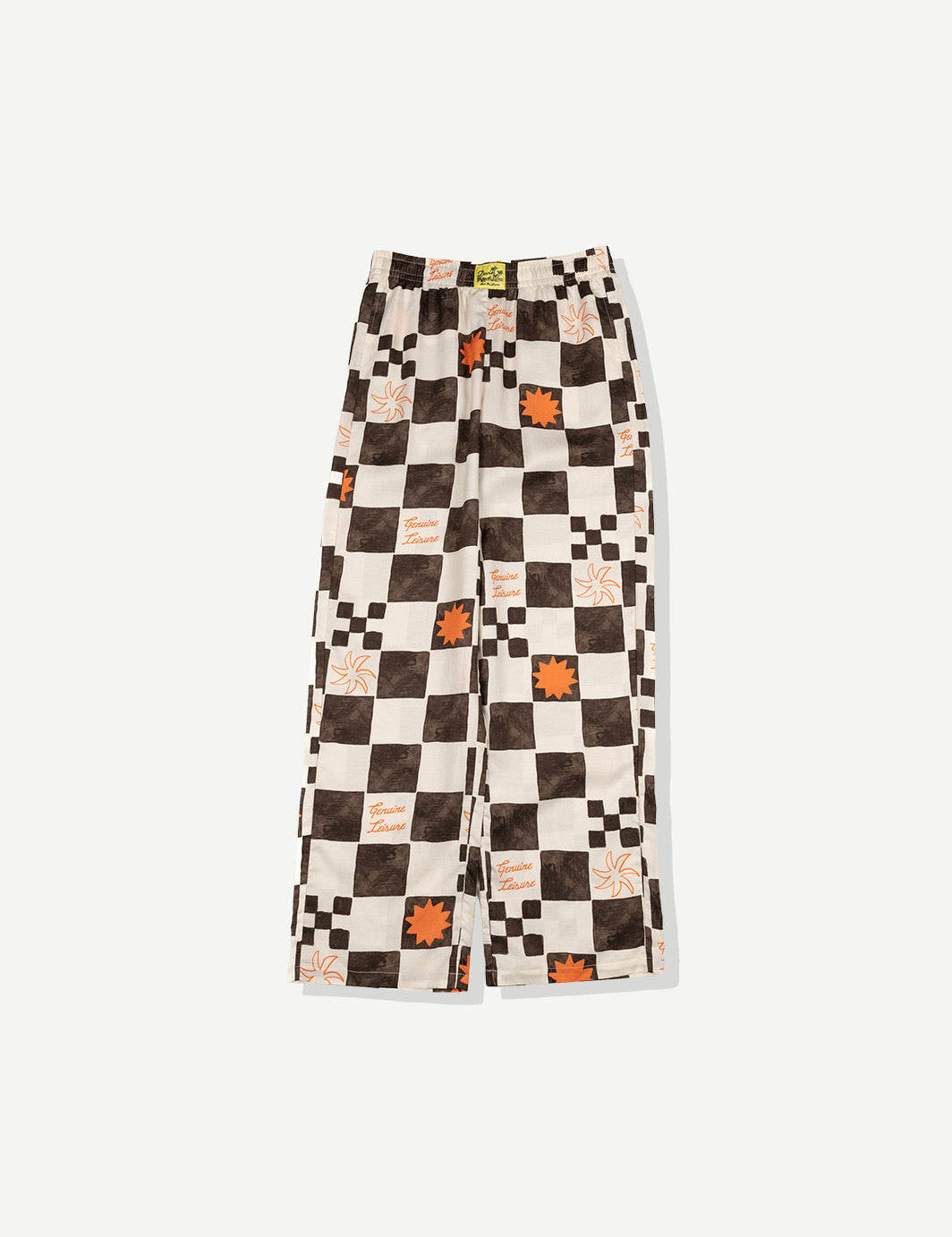 Check Beach Pant - Brown